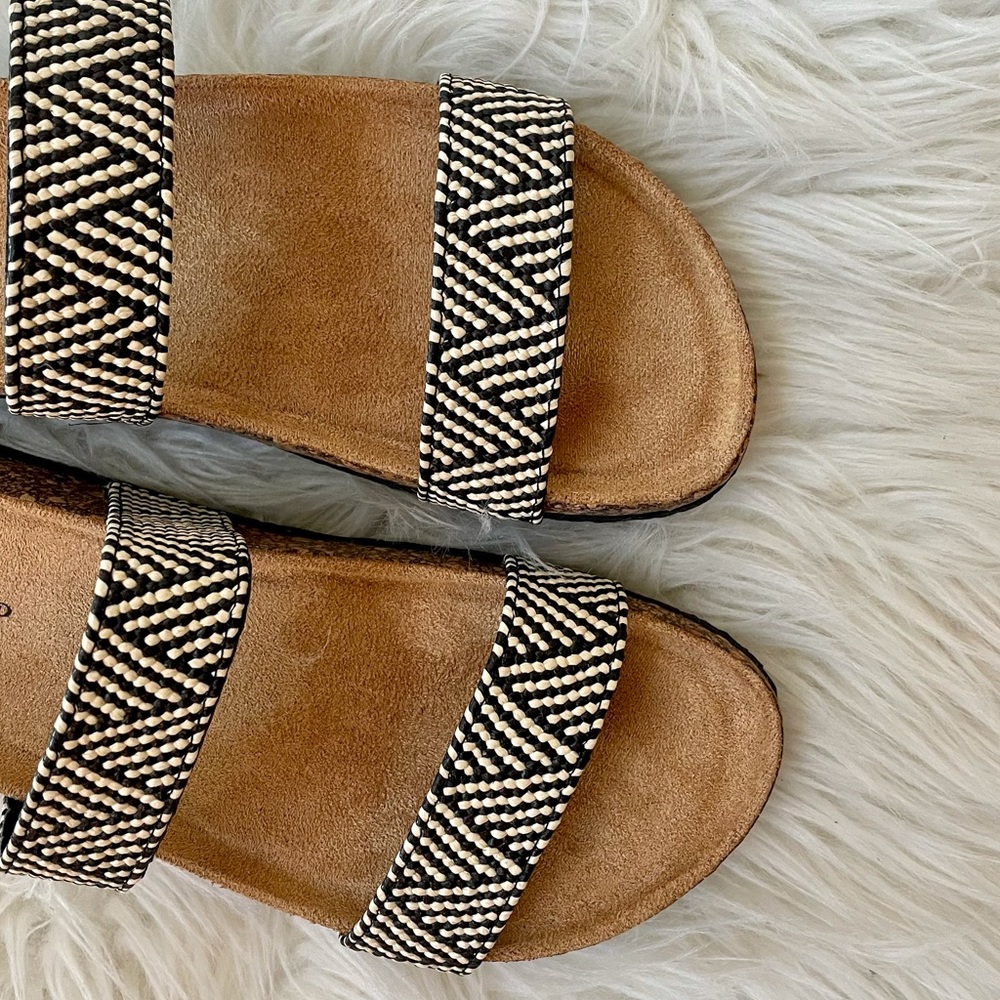LAST FEW Aztec Tribal Woven Banded Footbed Sandals - Picture 14 of 16